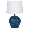 Luxusní stolní lampa s bílým stínidlem