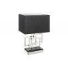 Designová stolní lampa Viena 56cm stříbrná