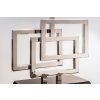 Designová stolní lampa Viena 56cm stříbrná