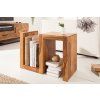 Odkládací stolek S 60 cm přírodní sheesham design