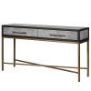Luxusní Art-Deco konzolový stolek Caitlin 150cm shagreen
