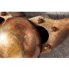 Moderní kovová dekorace Vrtule 90cm patina měď