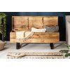 Dřevěná lavice/stolek s úložným prostorem Loft Mango 115cm industriální styl