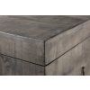 Dřevěná lavice/stolek s úložným prostorem Loft Mango 115cm šedá