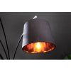 Moderní stojací lampa Levels 202cm černá/zlatá