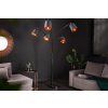 Moderní stojací lampa Levels 202cm černá/zlatá