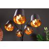 Moderní stojací lampa Levels 202cm černá/zlatá