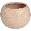 Porcelánový svícen Cindy starorůžový 9 cm