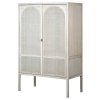 Venkovská šatní skříň White Wash Rattan 200cm
