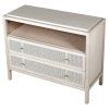 Stylová Provence komoda White Wash Rattan 120cm