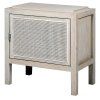 Stylový Provence noční stolek White Wash Rattan levý