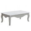 Elegantní konferenční stolek Nina Grey White do obýváku