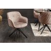 Designová otáčecí židle Claudia greige
