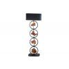 Stylová stojací lampa Circle Wood 147cm akácie