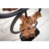Stylová stojací lampa Circle Wood 147cm akácie