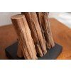 Stylová stolní lampa Natural Wood 45cm akácie hnědá