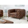 Luxusní chesterfield křeslo Modern Barock hnědé
