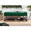 Designová čalouněná lavice Beauty 110cm smaragdově zelená samet