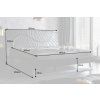 Designová postel Cobra Dark Grey 180cm