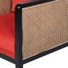 Designové křeslo Burnt Orange Rattan