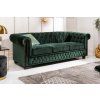 Luxusní sedačka Chesterfield smaragd 205 cm