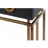 Luxusní konzole Ximena 120cm v Art-Deco stylu černý