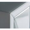 Luxusní příborník Brujo 180cm bílá/zlatá v Art-Deco stylu