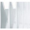 Luxusní příborník Brujo 180cm bílá/zlatá v Art-Deco stylu