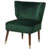 Designové křeslo Basil Green zelený samet