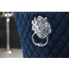 Luxusní jídelní židle Modern Barock Royal samet modrá