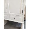 Venkovská šatní skříň White Ariano 110cm dvoukřídlá bílá