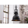 Industriální kovová stropní lampa Niko černá