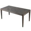 Luxusní dýhovaný jídelní stůl Ashton 180x90cm šedý