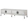 Luxusní TV stolek Pandora 194cm bílý dub