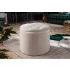 Designový krémový taburet Modern BarockDesignový čalouněný taburet Modern Barock krémový s úložným prostorem