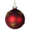 Vánoční ozdoba na stromeček Gold Snowflake 7,5cm