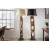 Stylová přírodní stojací lampa Barracuda 177cm černá