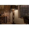 Stylová přírodní stojací lampa Barracuda 177cm černá