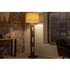 Stylová přírodní stojací lampa Barracuda 177cm bílá