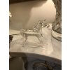 Skleněná vánoční dekorace Glitter Horse 9cm