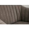 Elegantní taupe židle se sametovým potahem