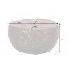 Designový konferenční stolek Stoneridge 72cm měď