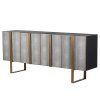 Luxusní Art-Deco příborník Caitlin 200cm shagreen