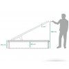 Skandinávská postel Malmo OŘECH 90-200cm s úložným prostorem