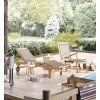 Dřevěné polohovací zahradní lehátko Jardin na kolečkách