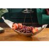 Designový stříbrný tác Leaf 62cm kov