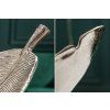 Designový stříbrný tác Leaf 62cm kov