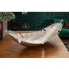 Designový stříbrný tác Leaf 62cm kov