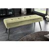 Stylová čalouněná lavice Boutique 100cm olivová