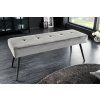 Stylová čalouněná lavice Boutique šedá 100cm